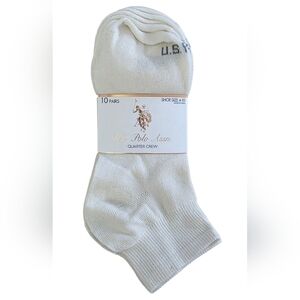 U.S. Polo Assn. 10 Pairs Socks Shoe Size 4-10
